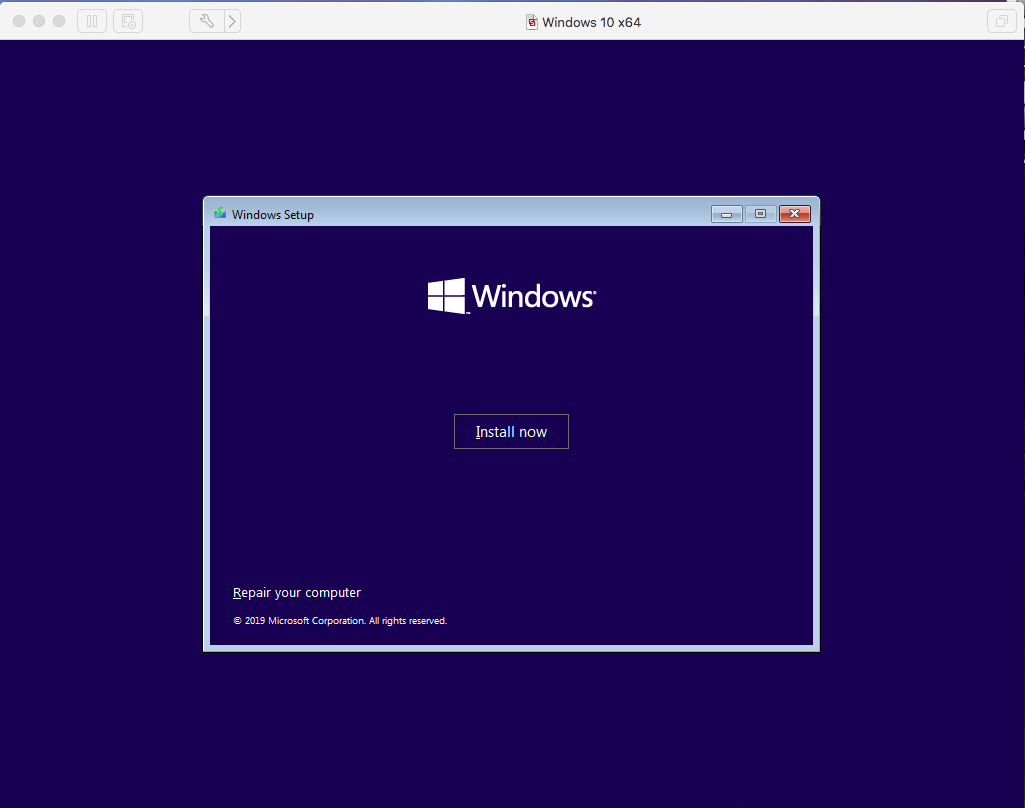 install windows on vmware fusion for mac